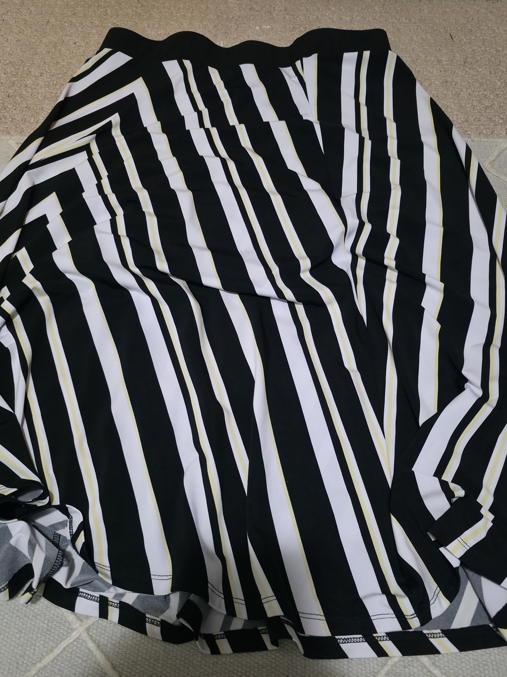 4/$25 Deal! TanJay Black and White Striped Skirt